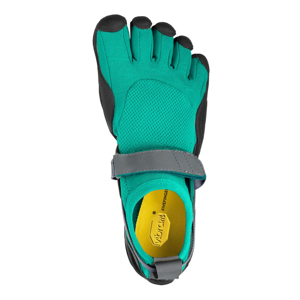 Vibram Five Fingers Womens Training Shoes - Blue/Green - KSO - 98532-NJLC